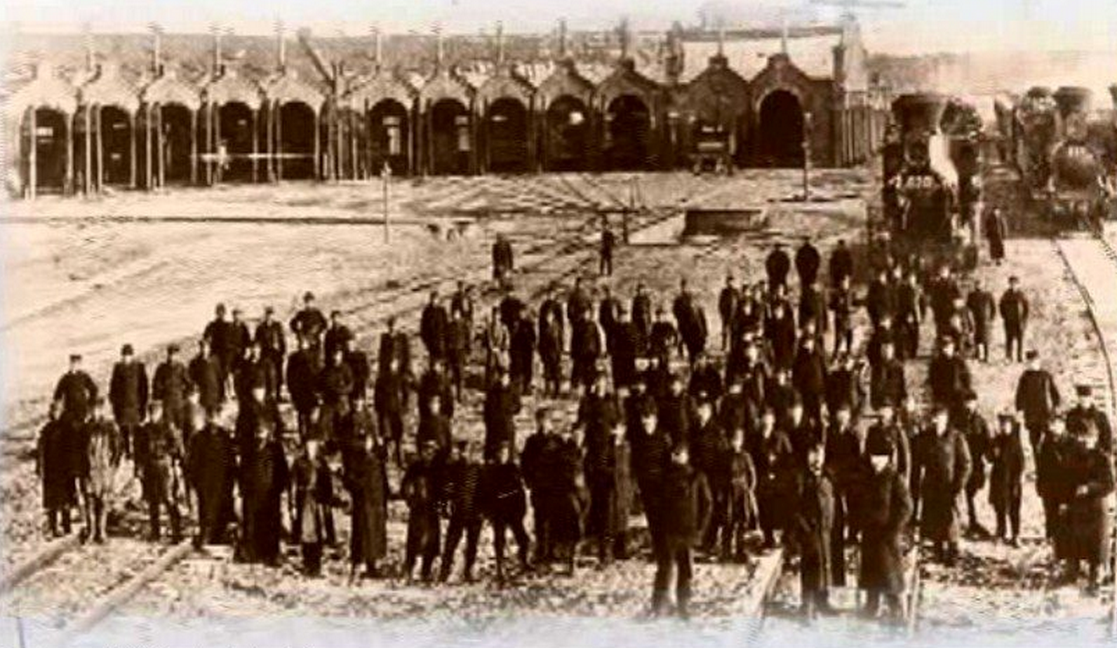 Веерное депо станции "Подмосковная". 1900—1930гг